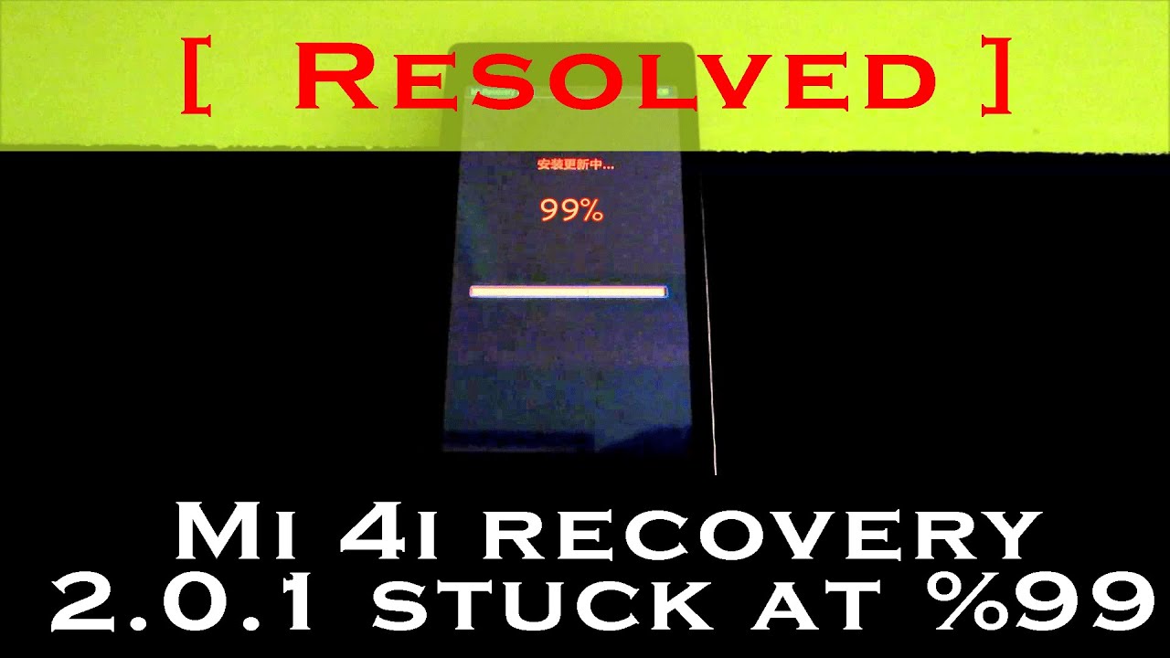 Quick Solution  - mi recovery 2.0.1 Updating Stuck on 99%