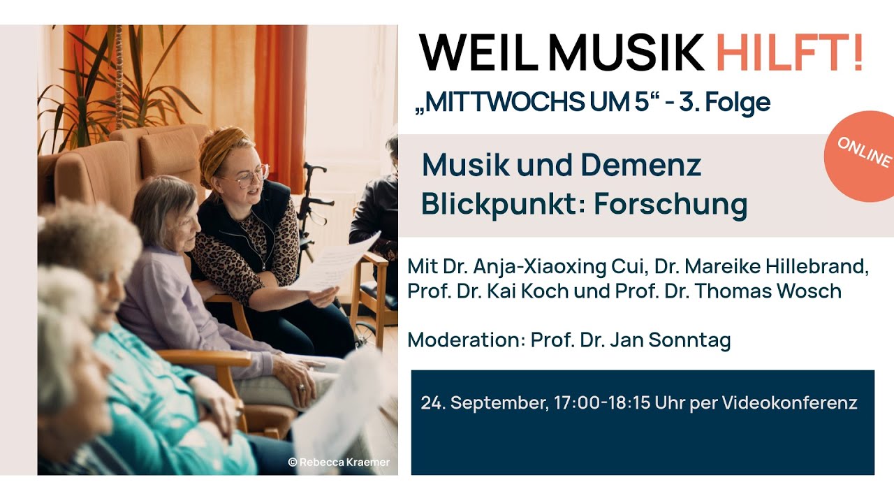 MITTWOCHS UM 5 – Musik und Demenz | Blickpunkt: Forschung