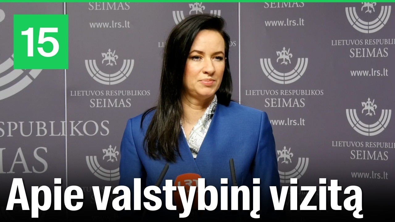 Inga Ruginienė: maksimaliai gerai atstovauti Lietuvą yra mano pareiga