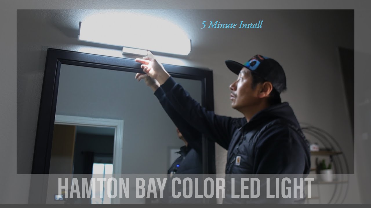 Установка светильника Vanity Light / Hampton Bay Light Fixture