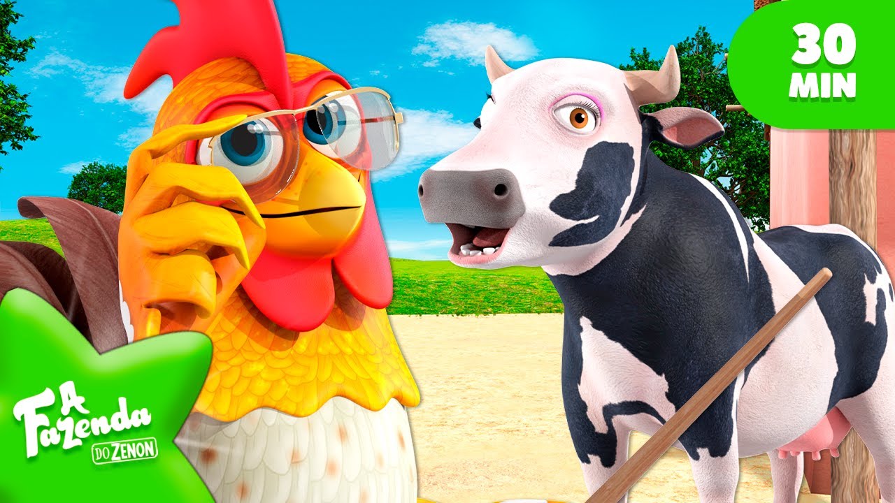 A Vaca Maru Tem | Vamos Conhecer a Vaca Maru | @AFazendaDoZenon  🌈 +Compila&ccedil;&atilde;o | Desenho Infantil