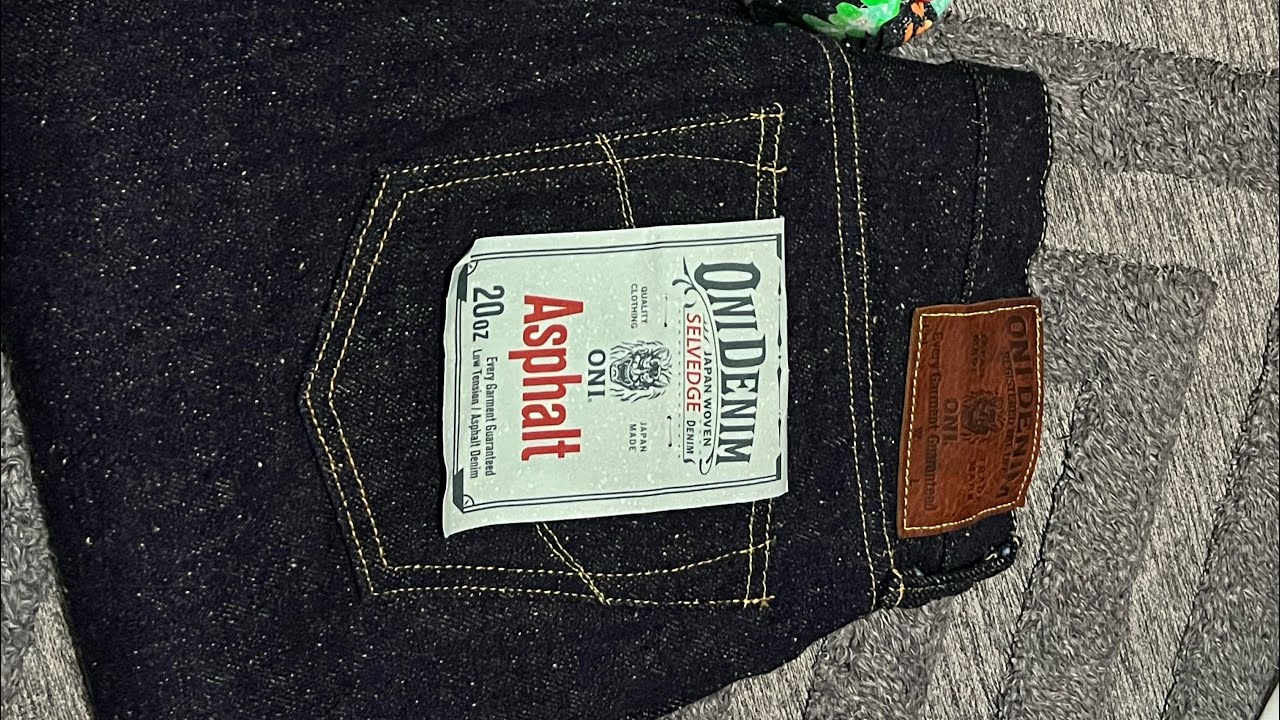 UNBOXING 🇯🇵 ONI 20OZ ASPHALT DENIM Insanely Rugged and Masterpiece From Denim Maker Ever Made!!!