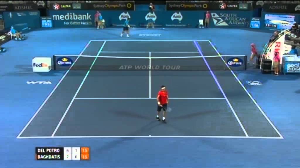 Juan Martin Del Potro v Marcos Baghdatis - Men's Singles Quarter Final: Sydney International 2012
