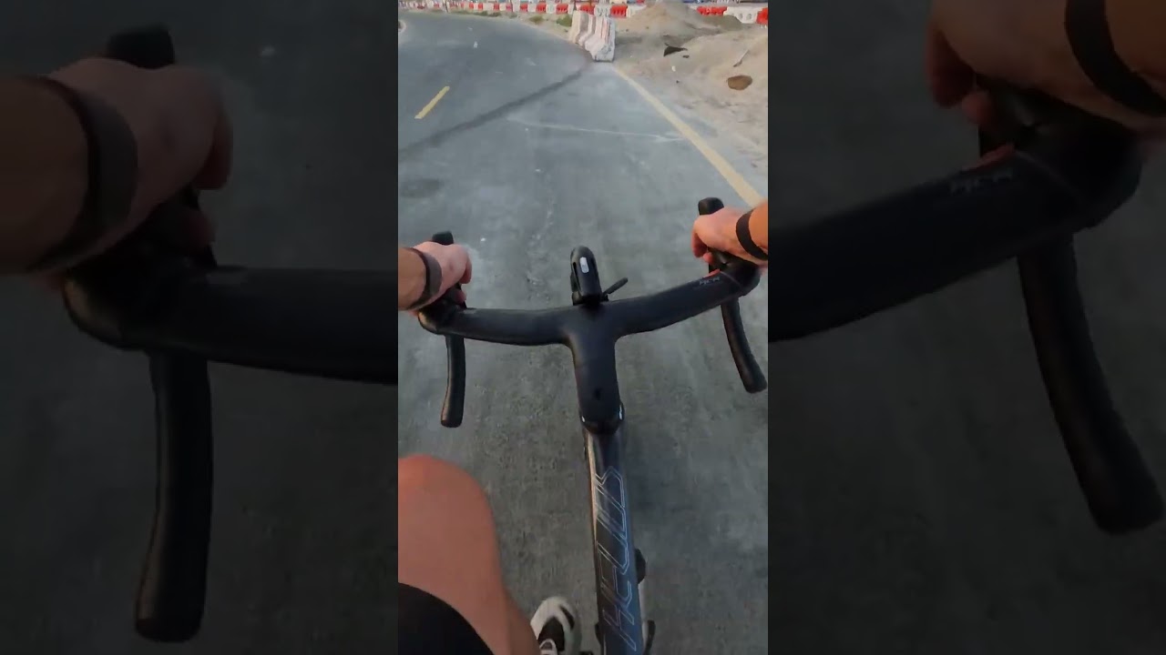 Testing out the new Helios A8x Dura Ace from polygon bikes at Meydan Cycling loop Dubai