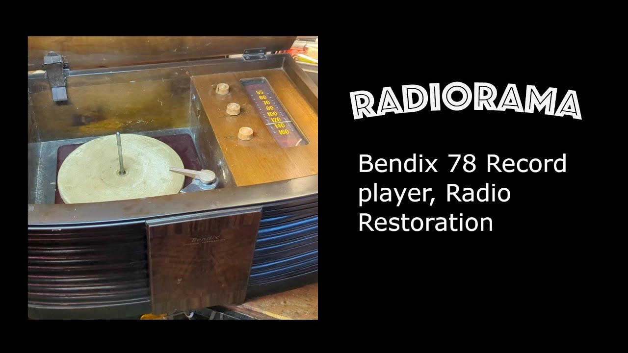 1946 Bendix AM radio and 78 Record player restoration