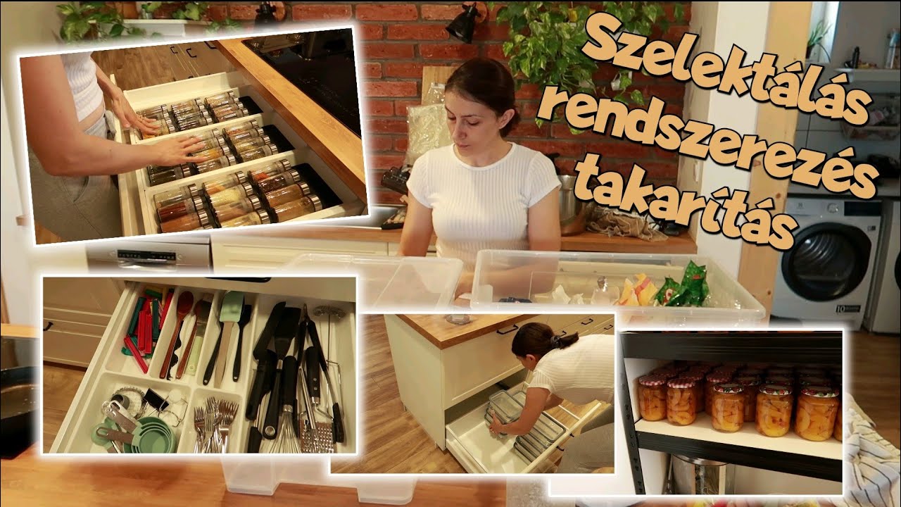 Konyha szelektálás, rendszerezés és takarítás | Motiváció háziasszonyoknak ❤️