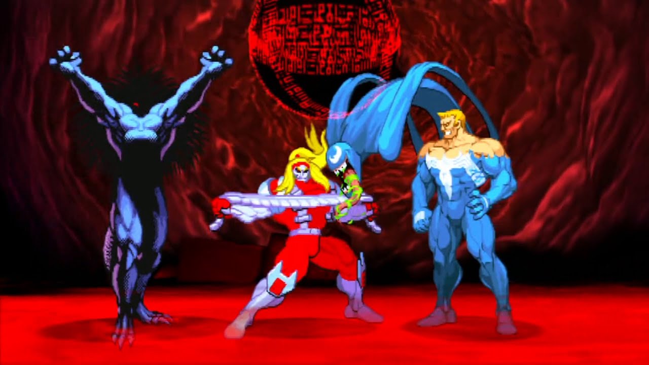 Marvel VS Capcom 2 - Venom/Omega Red/Blackheart - Expert Difficulty Playthrough