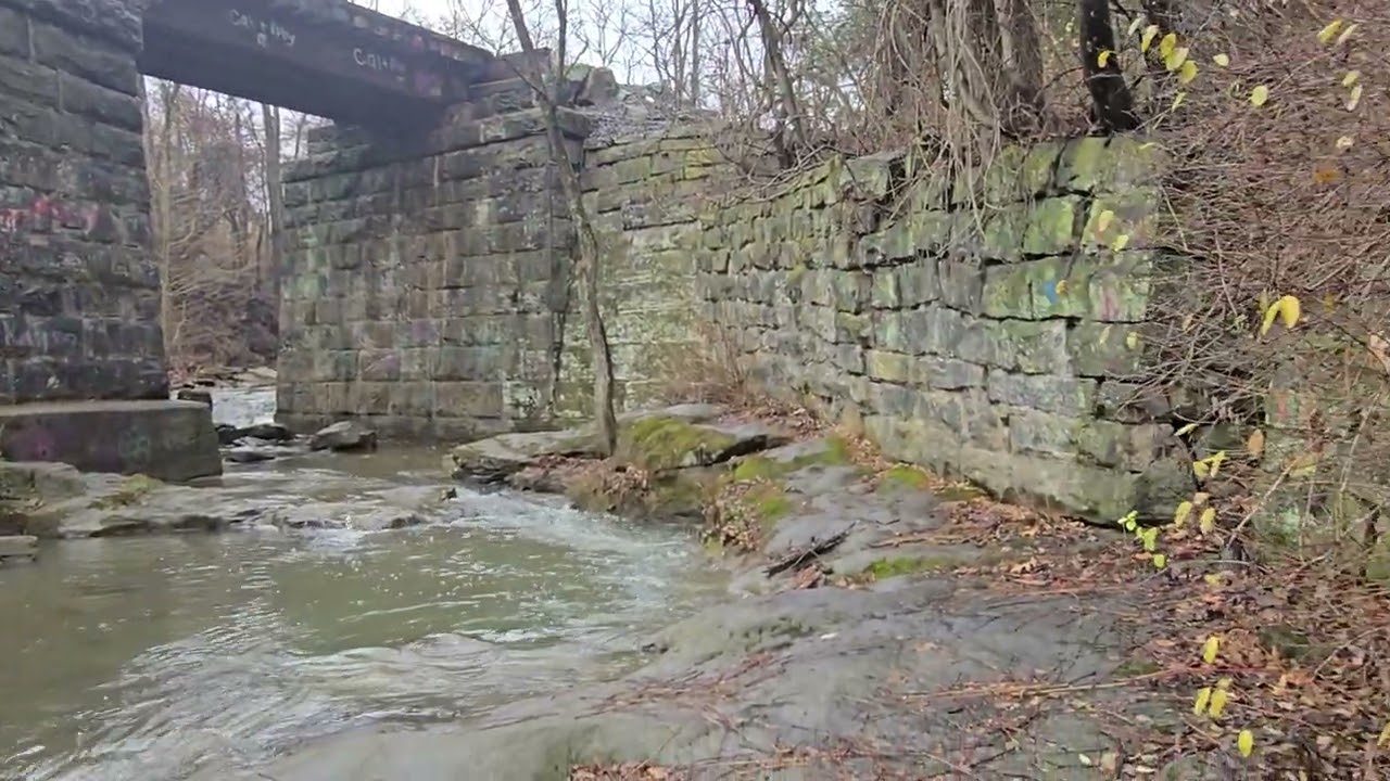 Buttermilk Falls in Beaver Falls Pa on Thanksgiving Day.