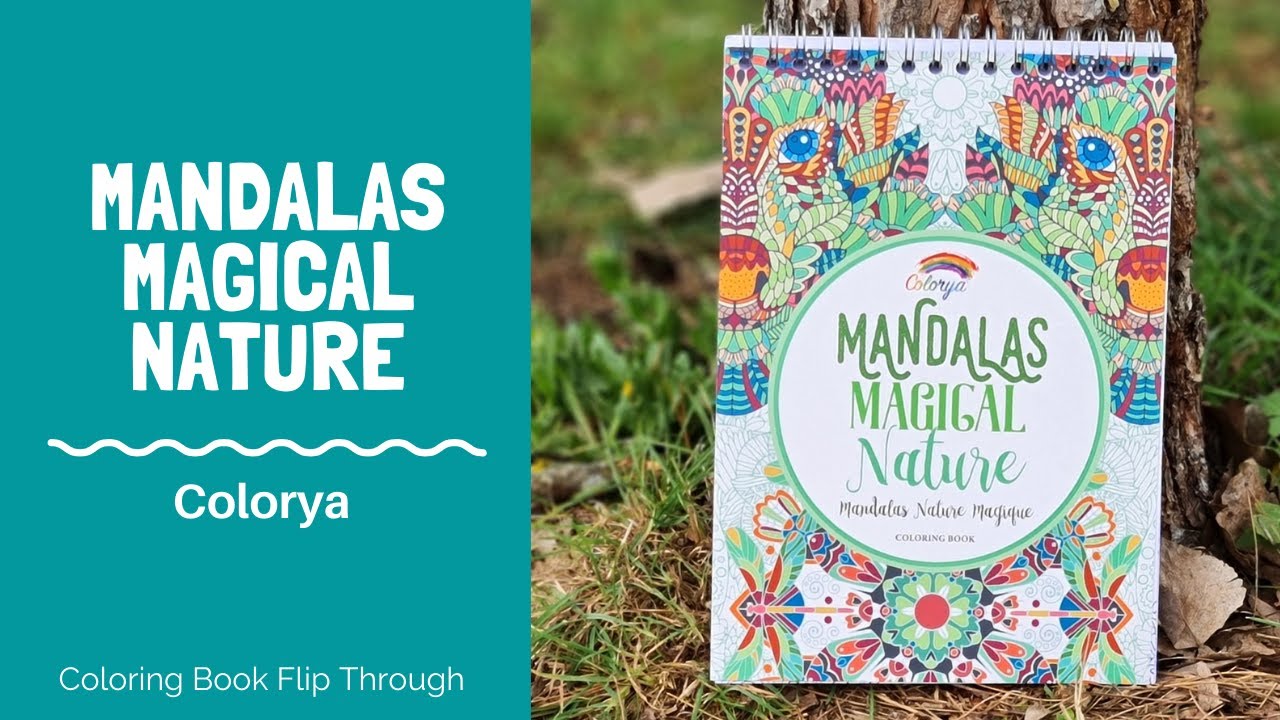 Mandalas Magical Nature de Colorya  Flip Through / Review en español