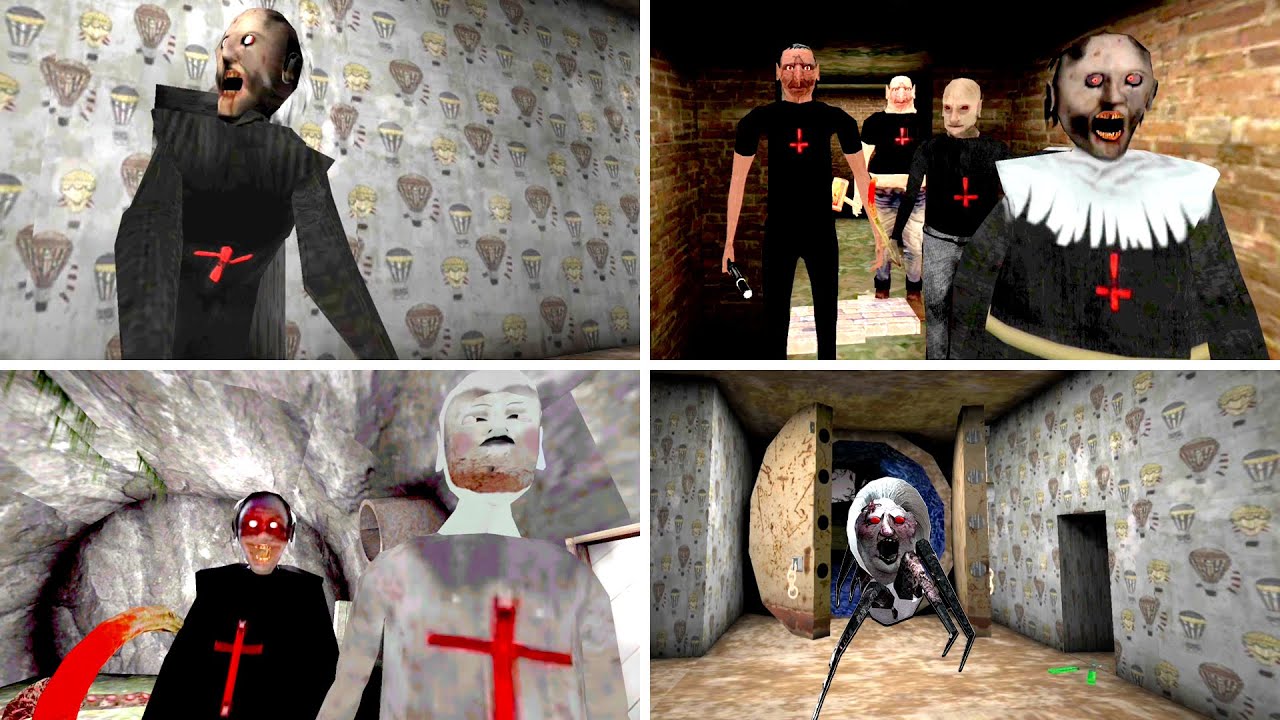 All DVloper Games Sewer Escape Evil Nun Atmosphere Full Gameplay - The Twins Vs Granny Vs Granny 2