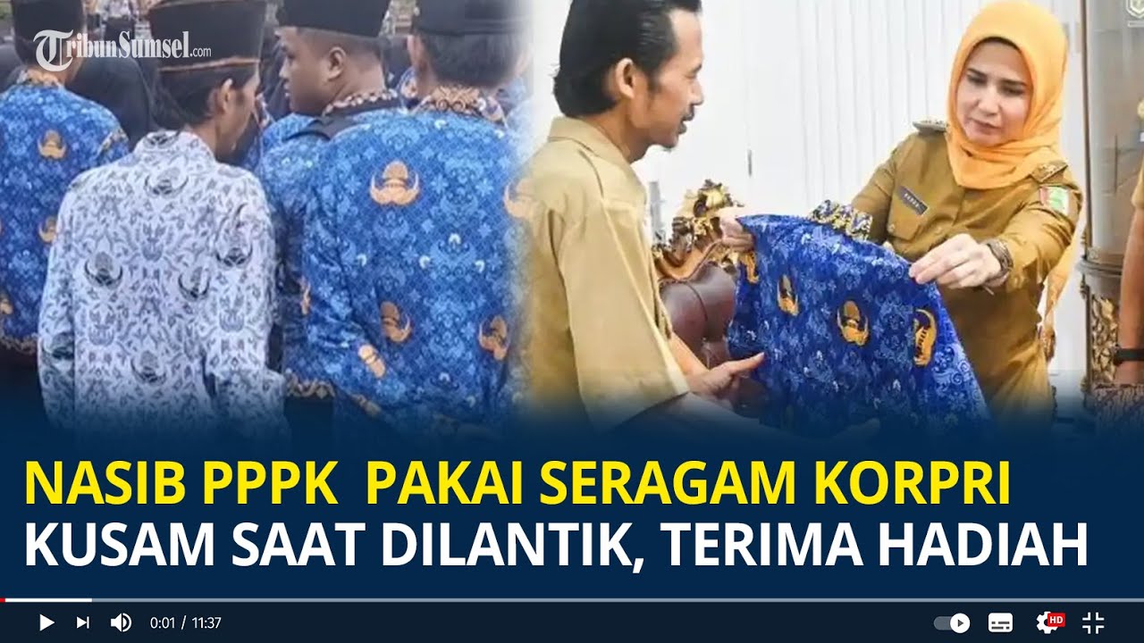 Viral, Nasib PPPK di Lampung Pakai Seragam Korpri Kusam saat Dilantik, Terima Hadiah