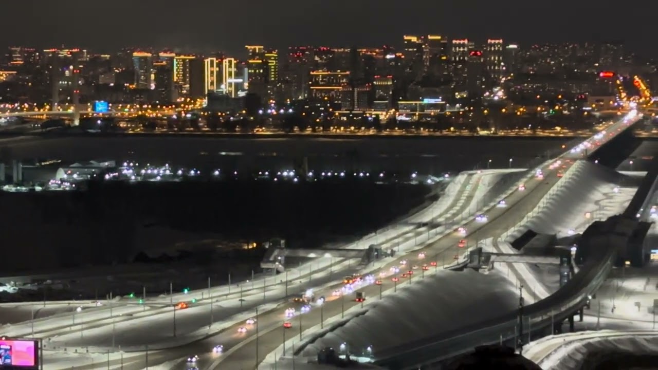 4K Novosibirsk Siberia Walk down the street Big city Russia
