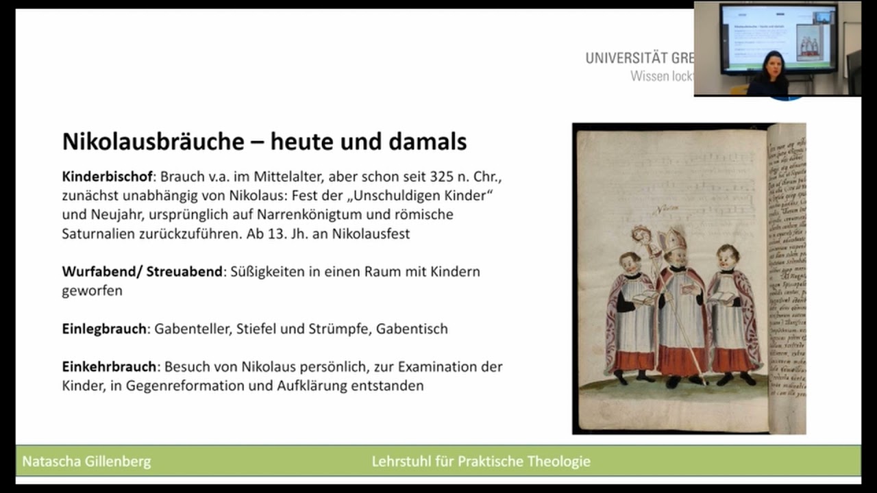Familien-Universität Greifswald  2021 -  Woher kommt der Nikolaus