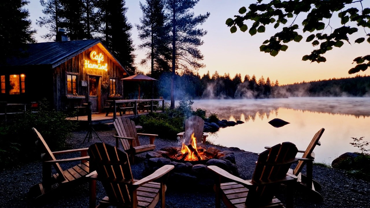 🔥 Cozy Cabin Heavy Rain 24/7 | 🌧️ Rain Sounds & Crackling Fireplace #01