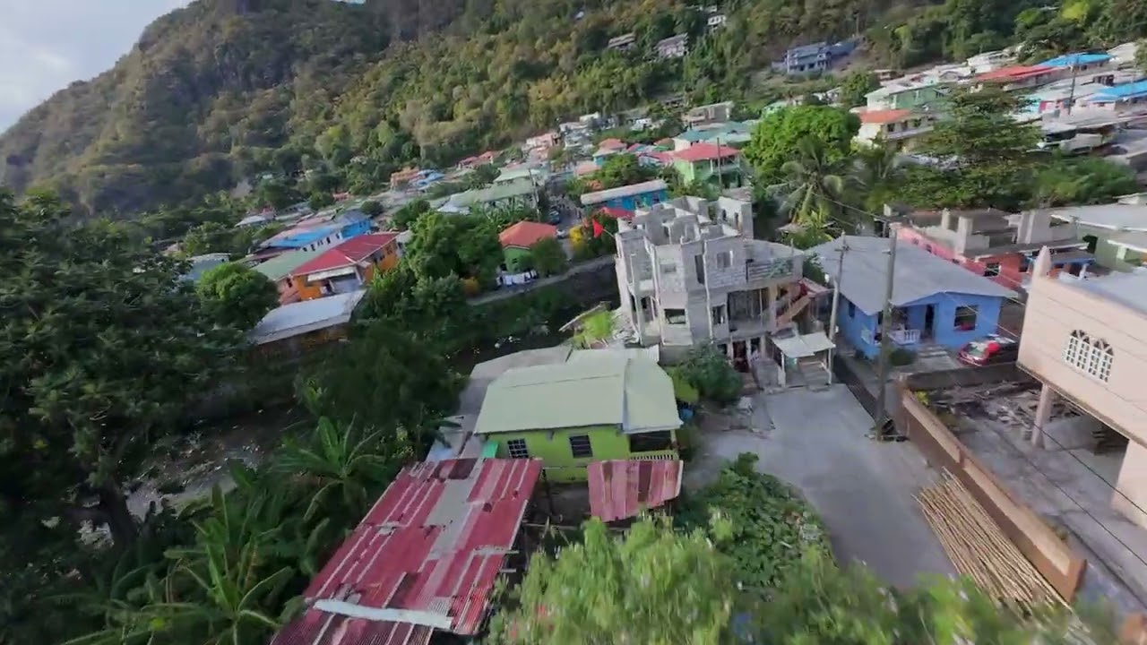 soufriere fly through