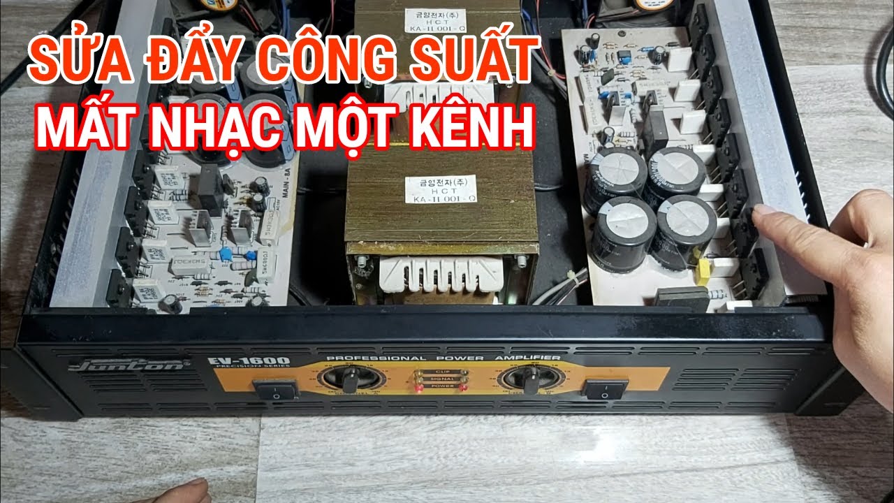 sửa đẩy mất nhạc 1 kênh rò vol DC ra loa không chết sò công suất