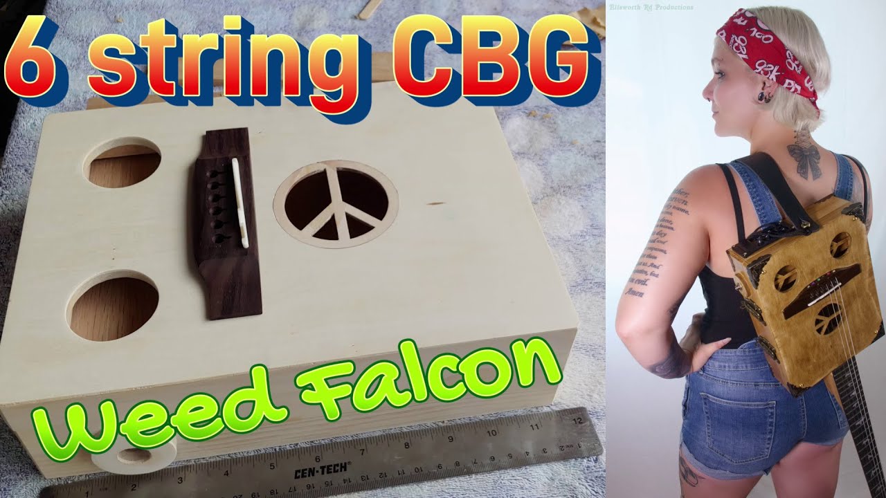 The Weed Falcon - 6 String Cigar Box style build