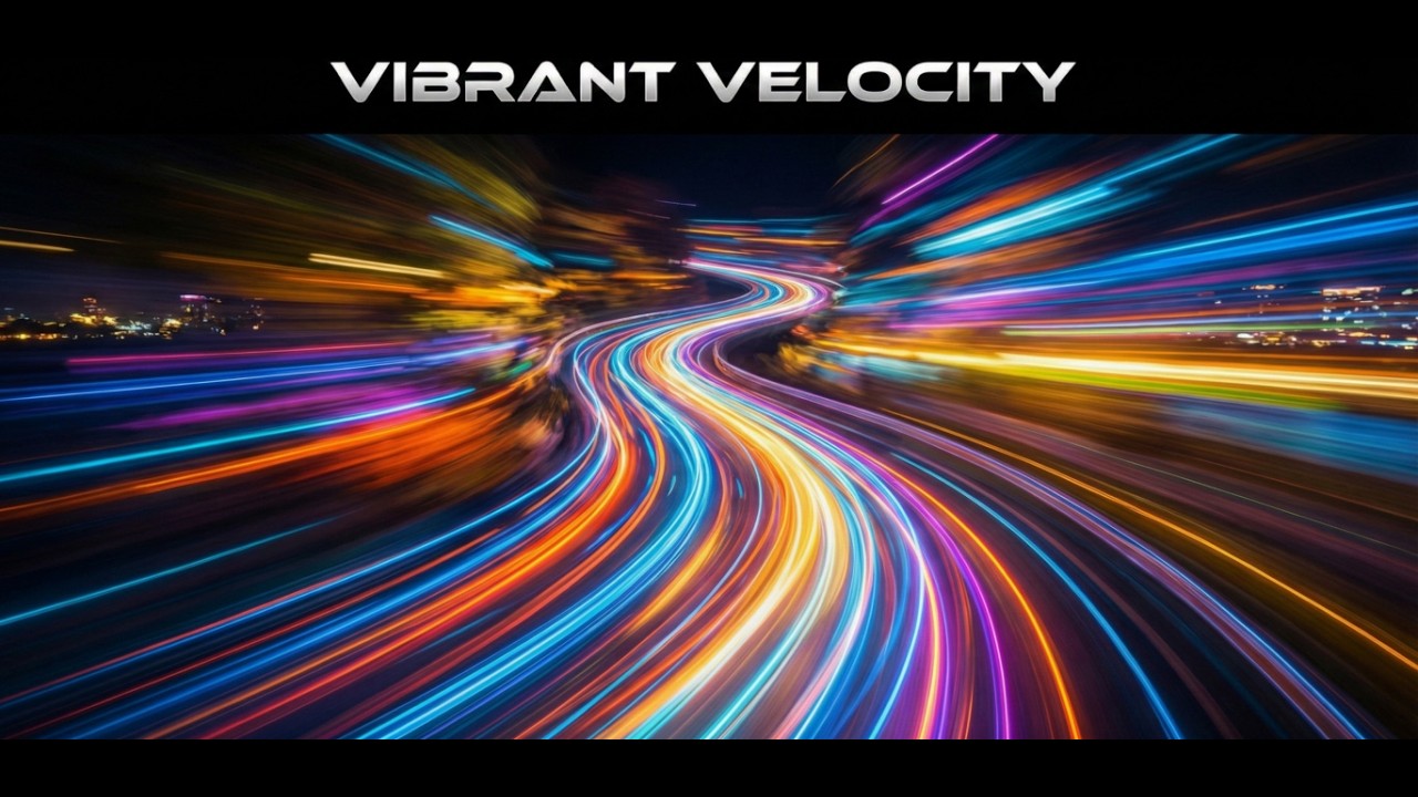 Vibrant Velocity: Chasing Lights and Lines