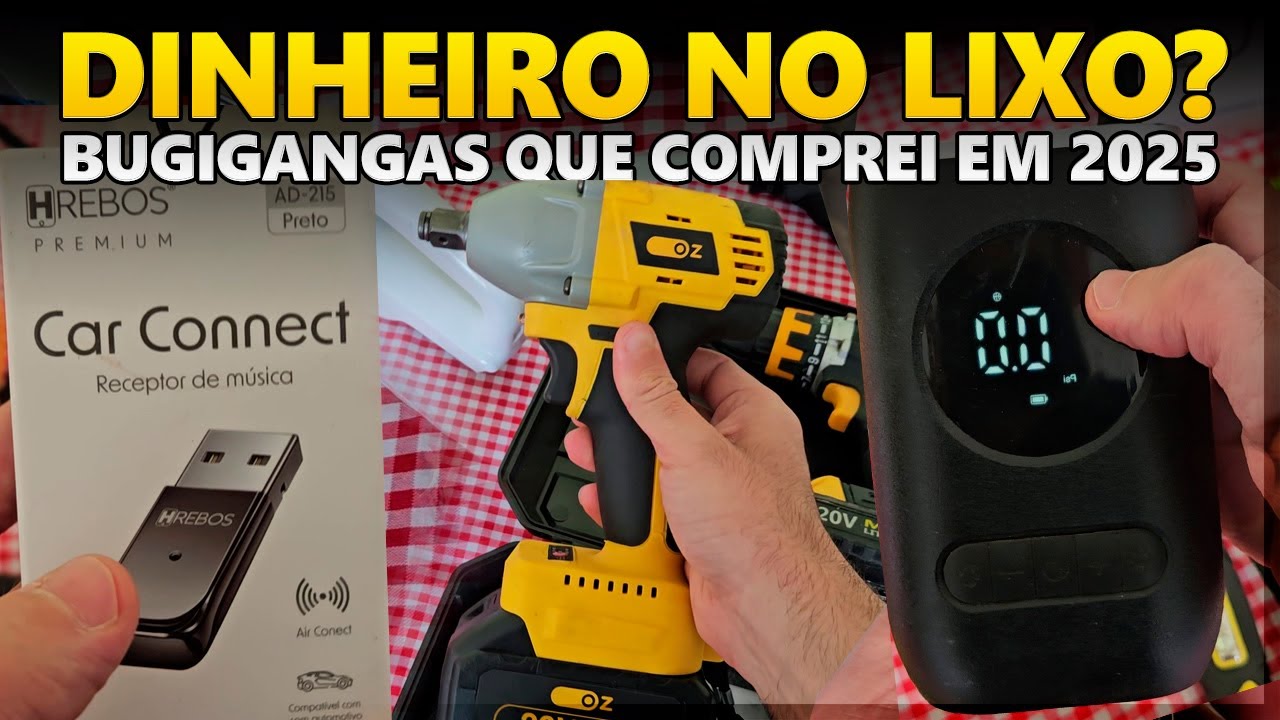 FERRAMENTAS e GADGETs que comprei em 2025: O que é LIXO e o que é ÚTIL!