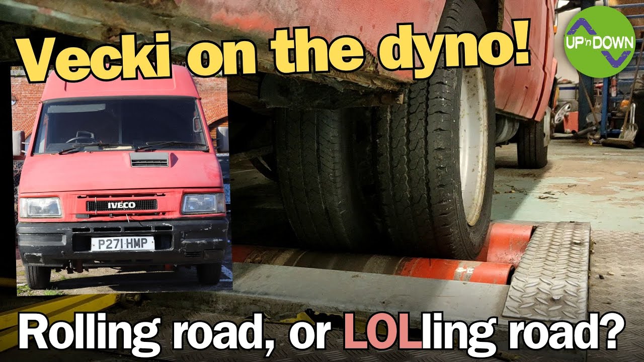 Rolling road, or 'LOLling road'? VECKI the Iveco Daily 35.8 hits the dyno to embarrass @HubNut