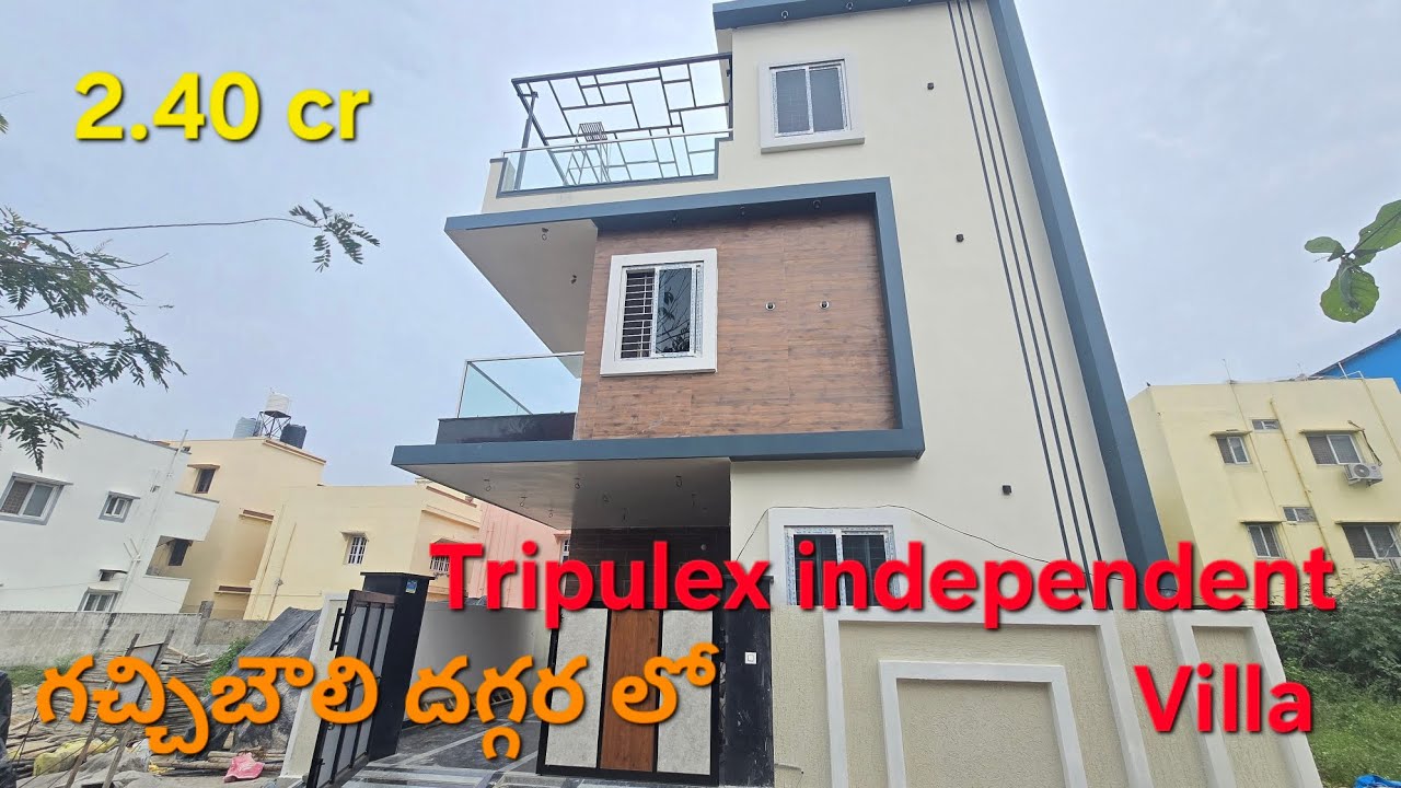 Tripulex independent Villa  in Gandhamguda near Narsing Gachibowli 