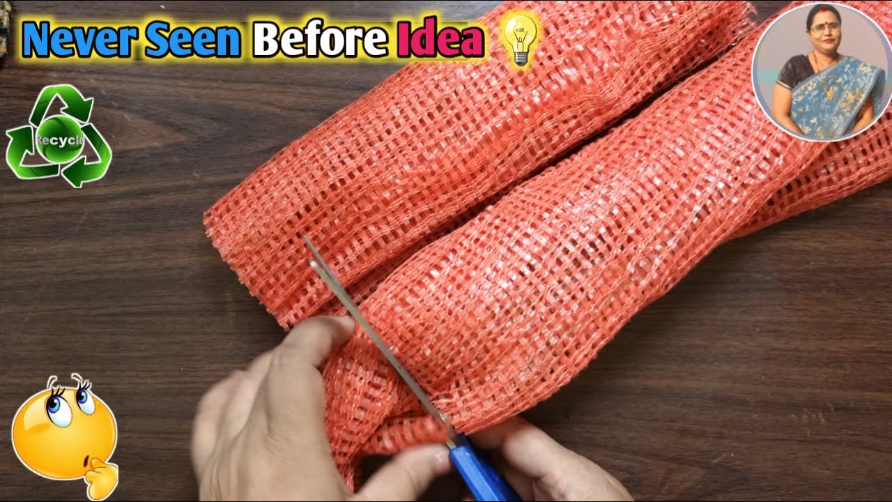 Unique Onion Bag Craft / Best Out Of West Home Decor Idea / Trash to Treasure HomeDecor
