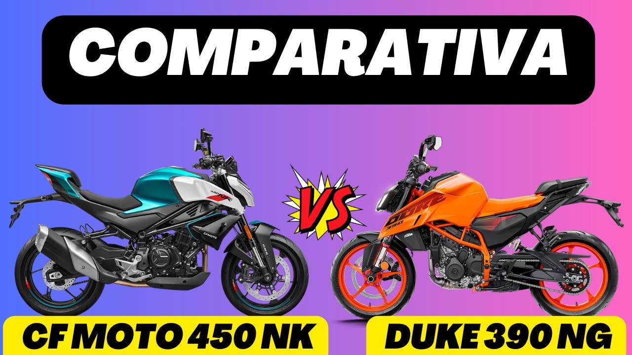 🚀KTM Duke 390 NG 2024 o CF Moto 450 NK?🤔😨🤯🤔 CUAL se COMPRARIAN? 🤔🤔👀 (precios y fichas tecnicas)💵💵