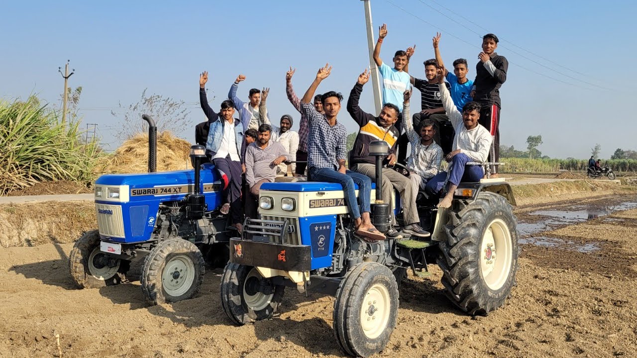 नये स्वराज को कोई भी हरा नहीं सकता पूरा गाँव हो गया एक तरफ Swaraj 744XT Vs New Swaraj 744 Speed Test