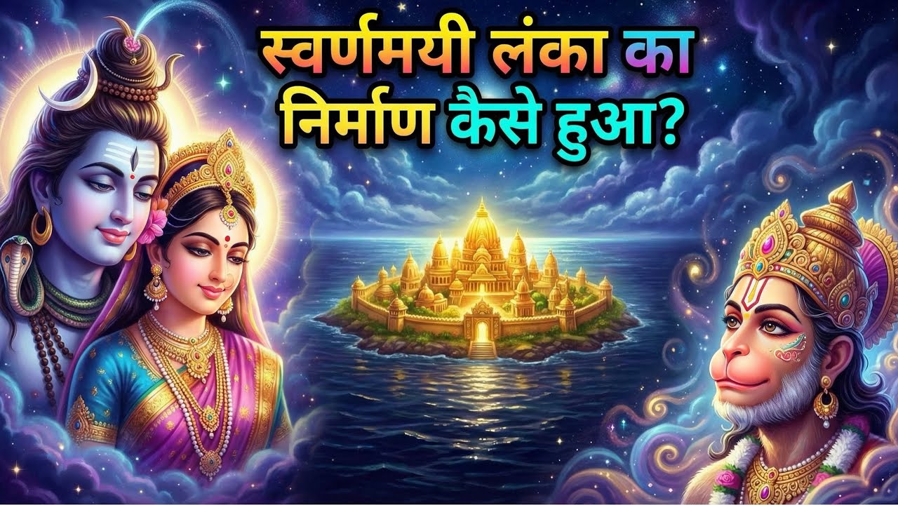 स्वर्ण नगरी लंका कैसे बनी थी? HOW WAS THE GOLDEN CITY OF LANKA BUILT? @TheDivineTales #sanatandharma