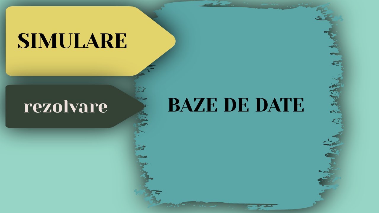 Rezolvare Simulare - Baze de Date
