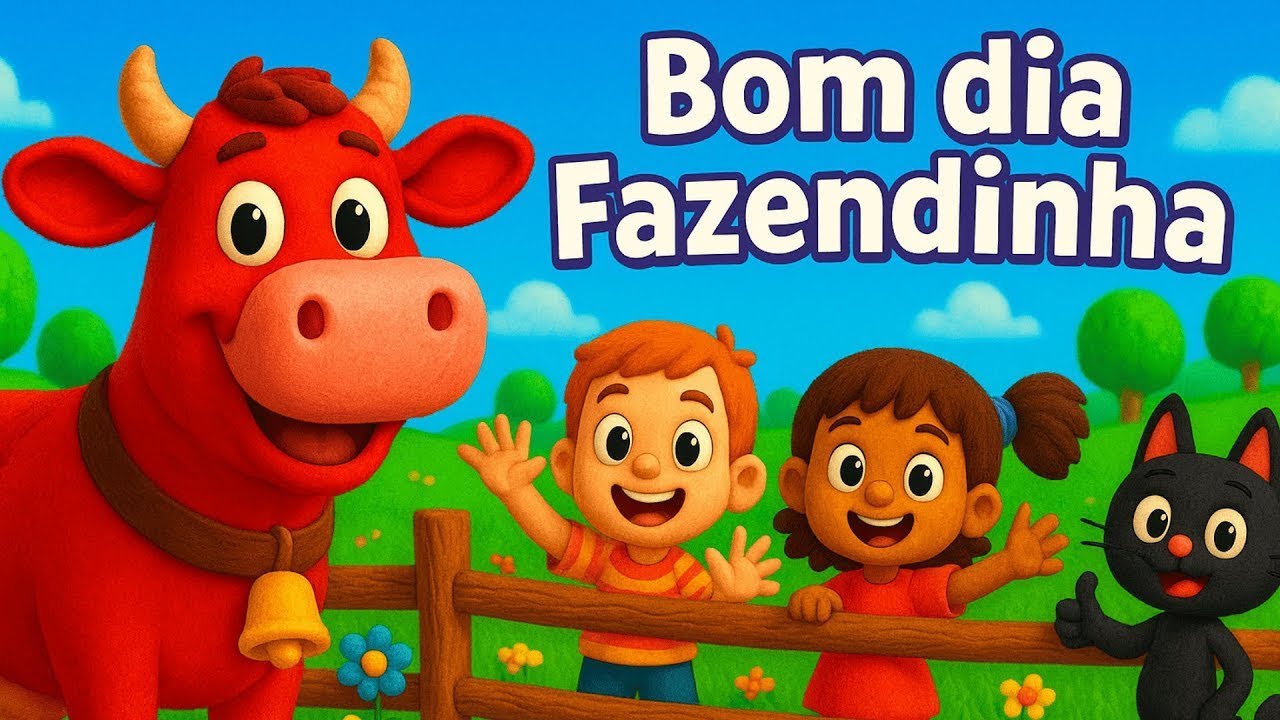 BOM DIA NA FAZENDINHA 🐓🐄🐷🐴 – Música Infantil