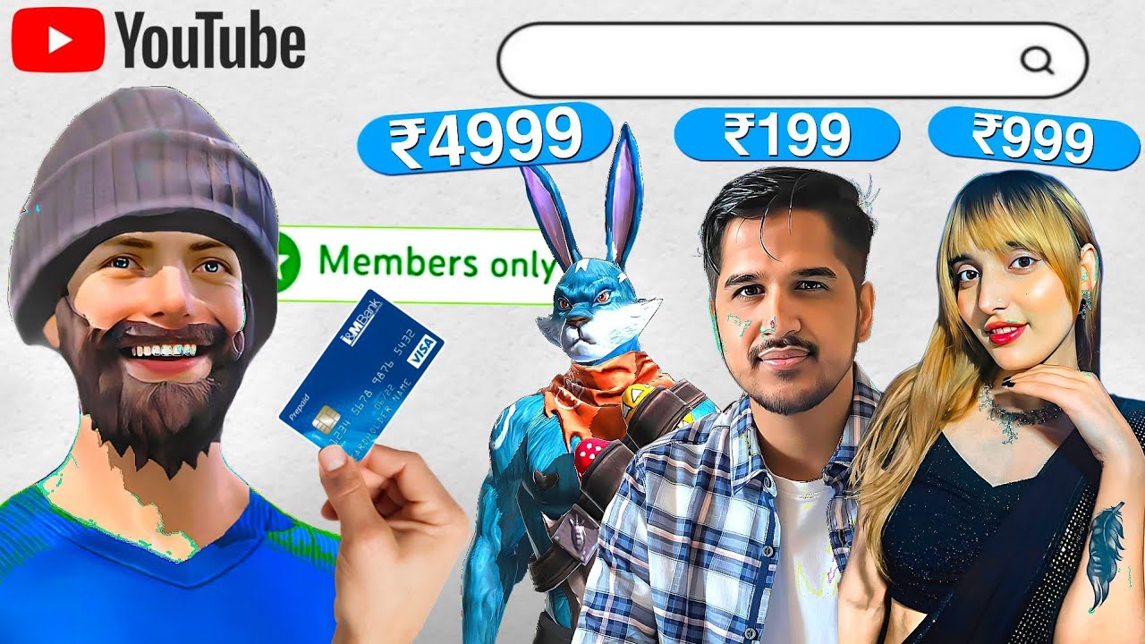 I Bought FF YouTubers Paid Membership !