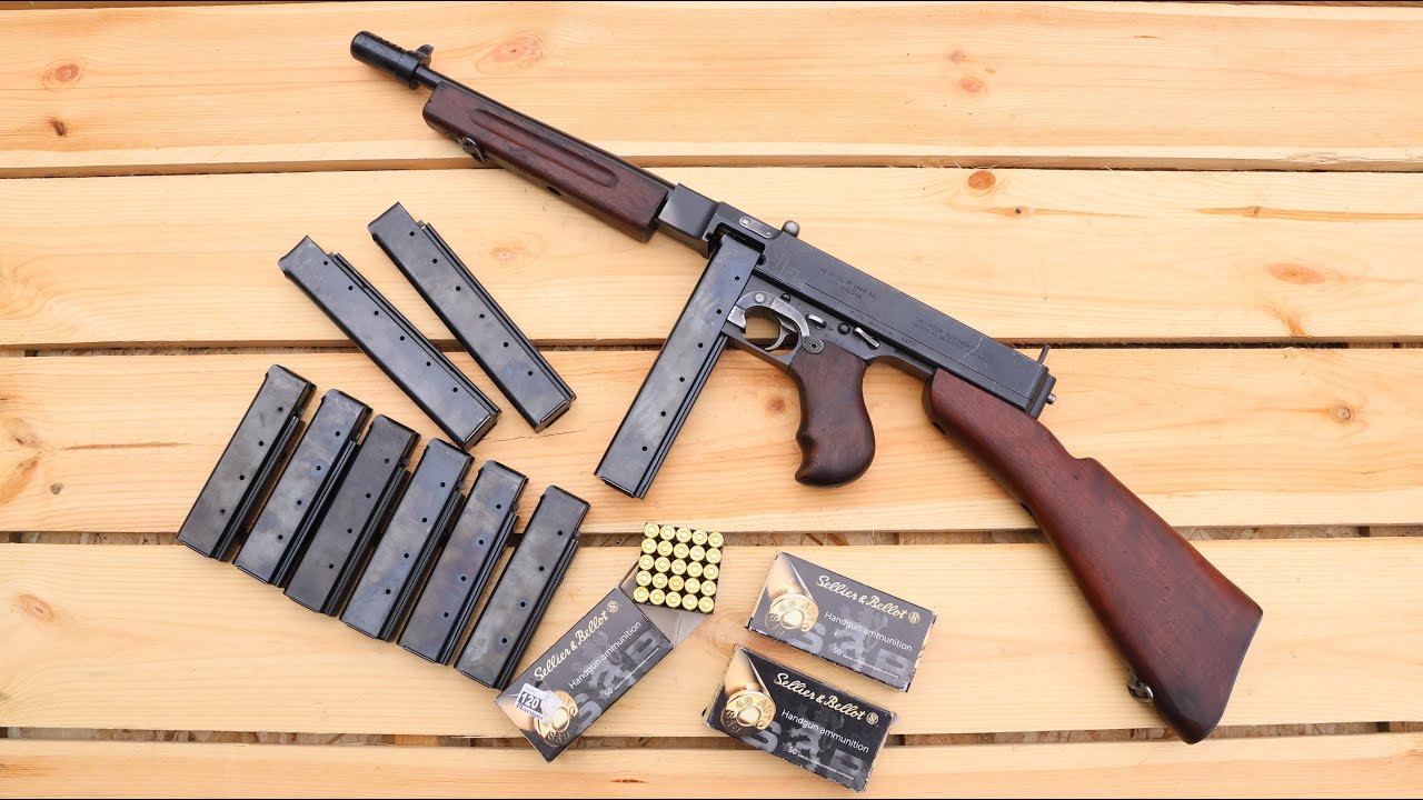 Thompson 1928A1 Semi Auto Shooting Original WW2 Chicago Typewriter Tommy Gun