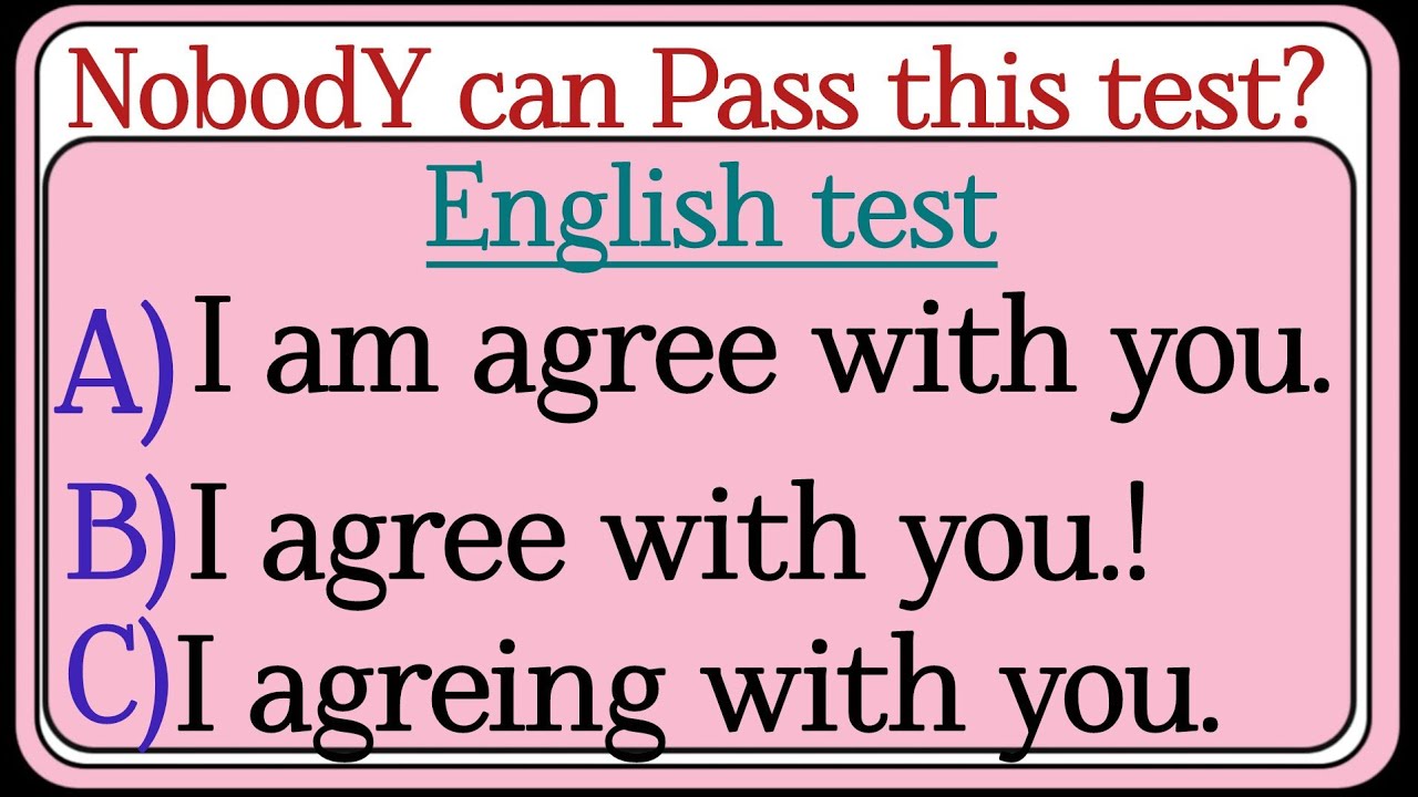 Mixed English grammar ✨test nobody can pass this💯parsant pass this test
