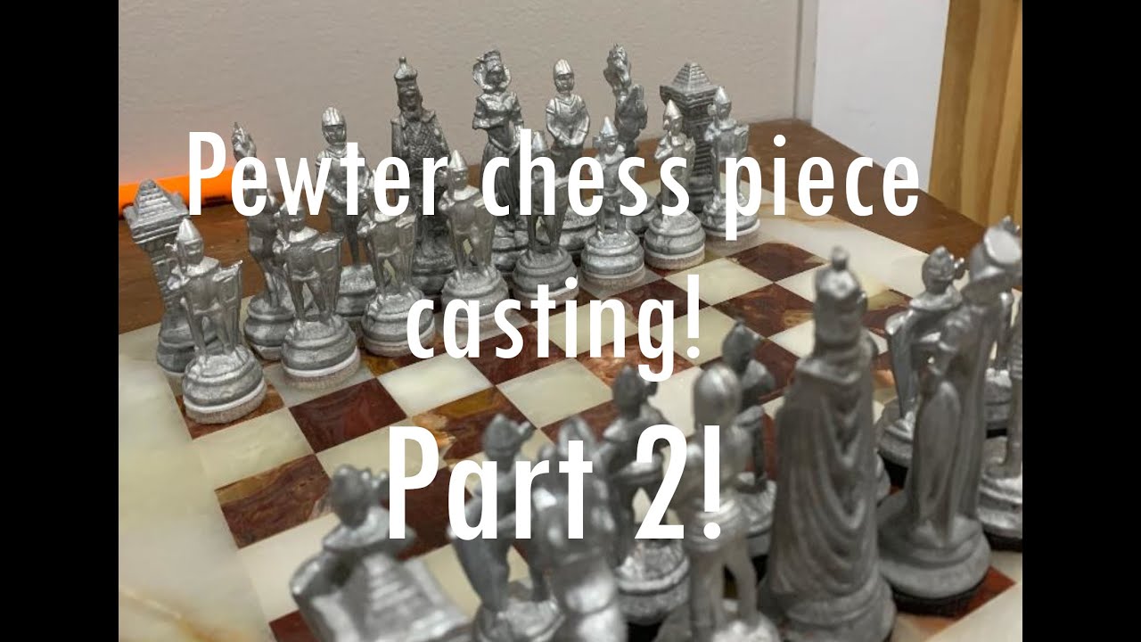 More Pewter Chess Piece Casting!