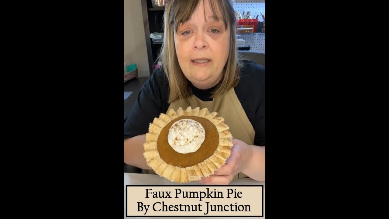 Craft a Faux Pumpkin Pie with Chestnut Junction!