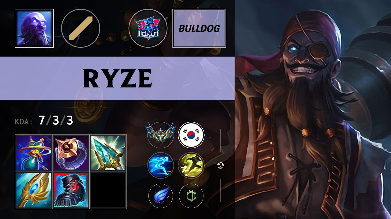 (LNG BuLLDoG) Ryze Mid vs Syndra - KR Challenger Patch 26.13