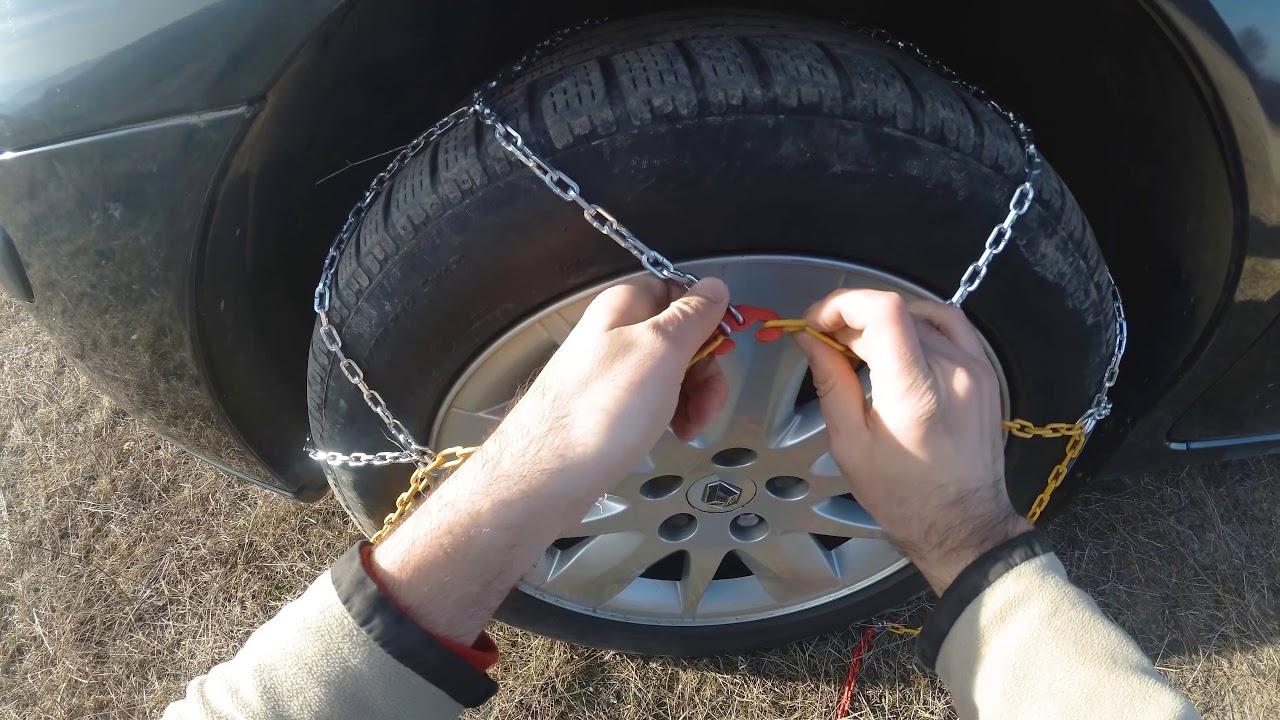 Snow Chains - Installation & Removal (Bottari Rapid T2 9mm, Car, Tire, Auto, Traction, Winter)