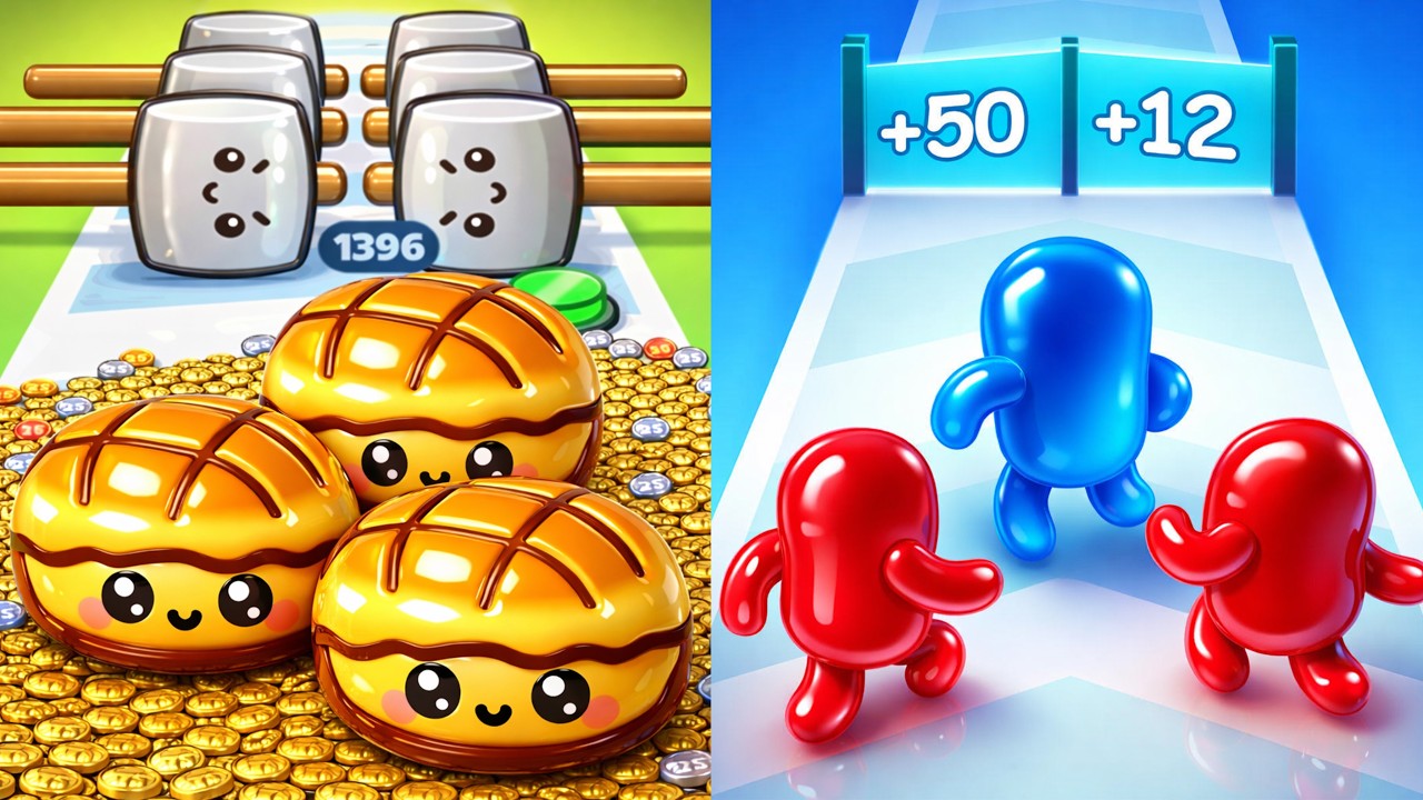 Food Run vs Join Blob Clash 3D – Relaxing Satisfying SpeedRun Gameplay