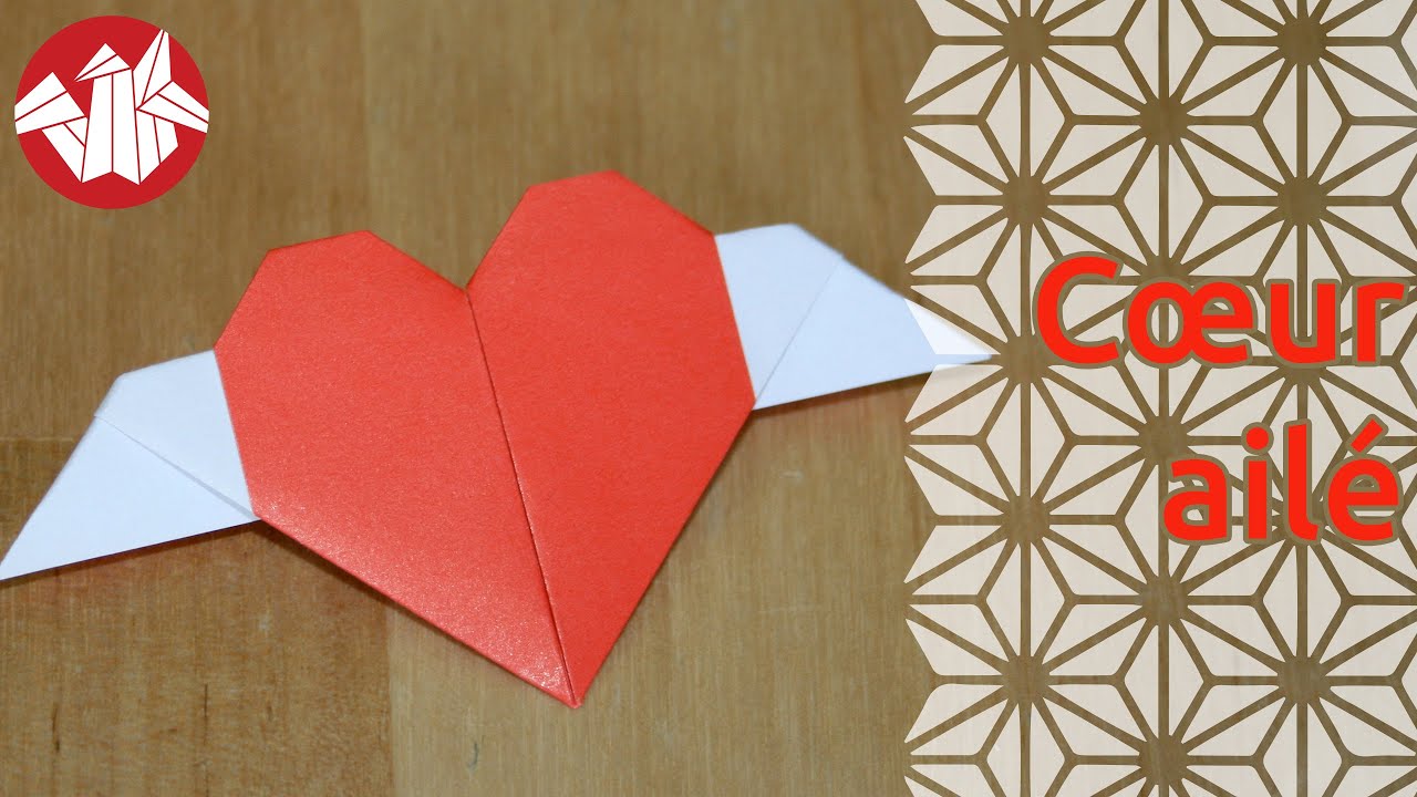Origami - Coeur ailé - Winged Heart [Senbazuru]