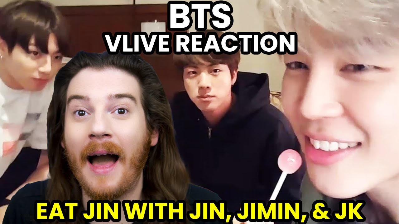 BTS: Eat Jin + chimchim + kook - VLIVE Reaction!