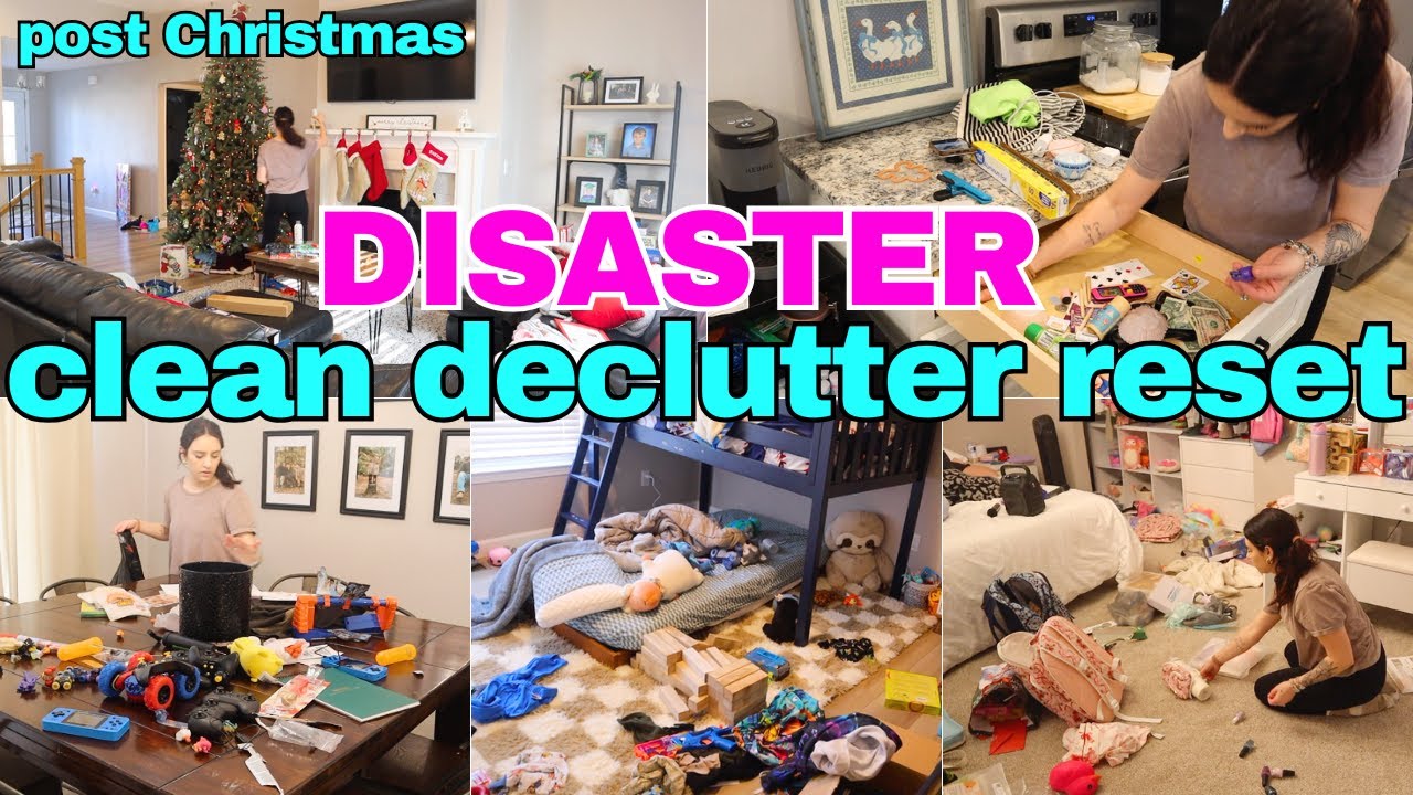*DISASTER* CLEAN WITH ME / CLEANING MOTIVATION / STAY AT HOME MOM MOTIVATION / CRAZY CLEANING MAMA
