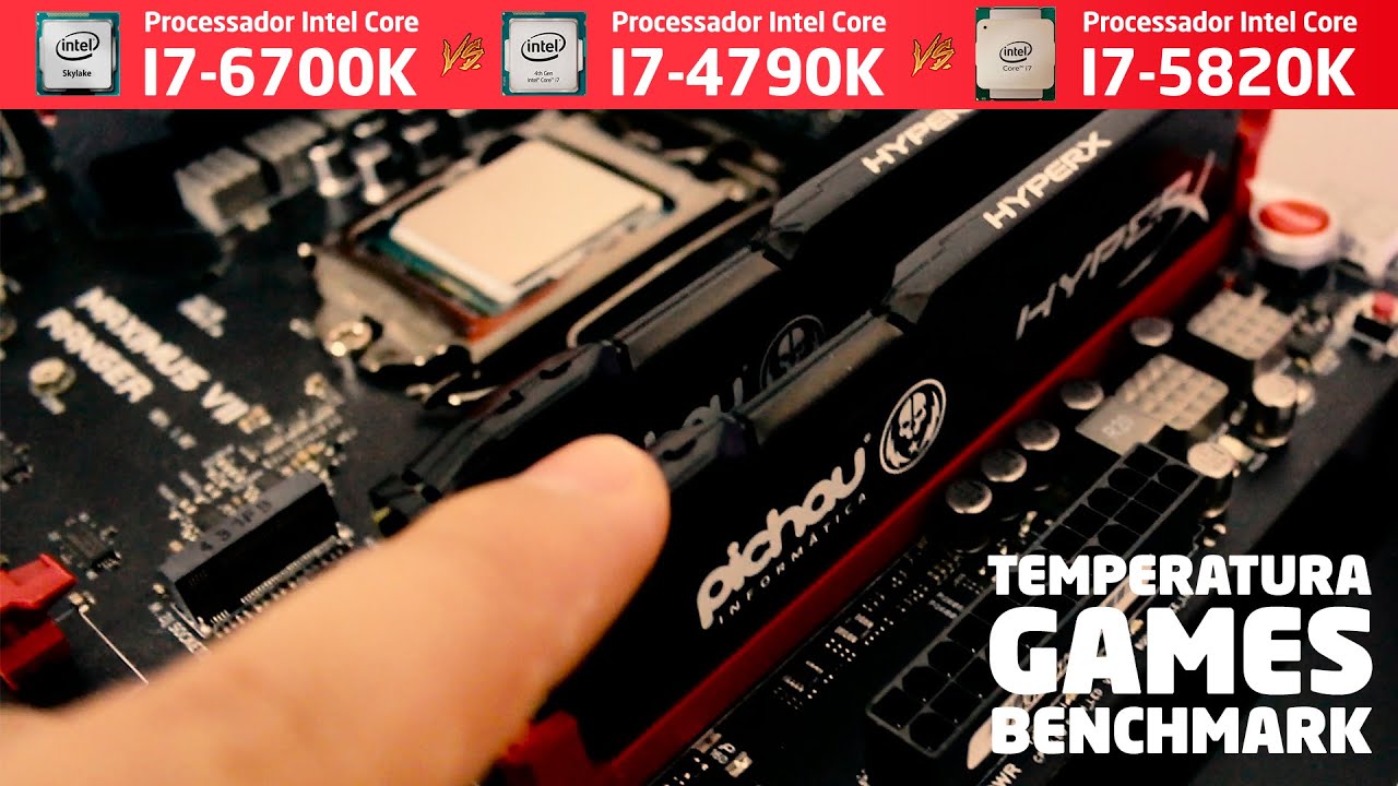 Skylake vale a pena? I7-6700K vs I7-4790K vs I7-5820K esclarecendo as coisas...