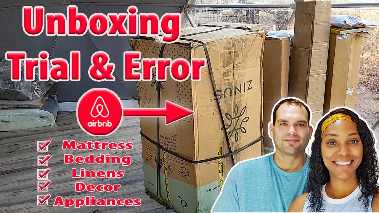 Airbnb Listing Sneak Peek: Glamping Dome Furniture Unboxing