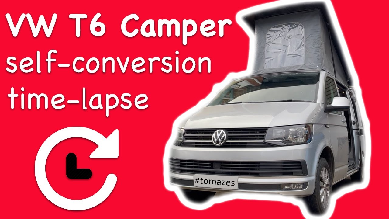 VW T6 Camper-van self-conversion time-lapse