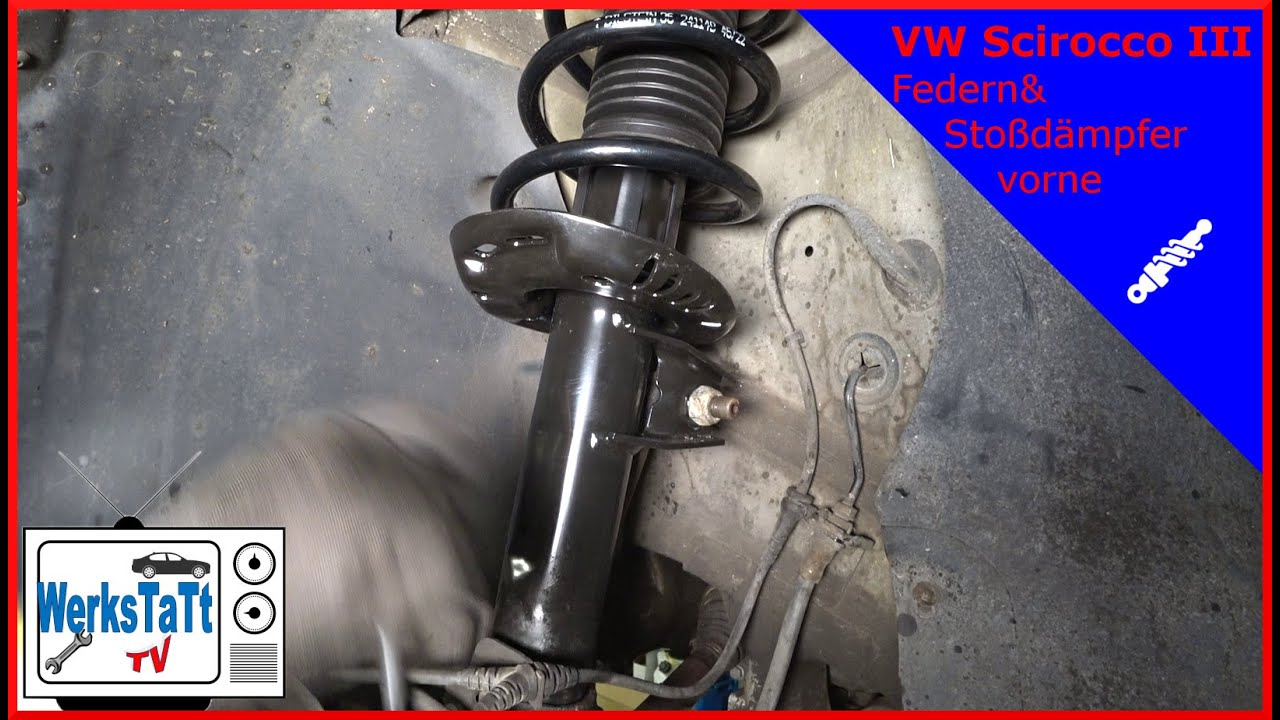 ►VW Scirocco III◄ Stoßdämpfer&Federn vorne wechseln [Front Shock Absorber&Springs] ◢WERKSTATT-TV◣