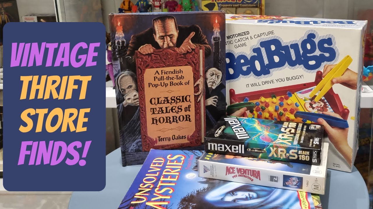 Vintage Thrift Store Finds! 80s Board Games, Nostalgic Books, McDonalds Toys and VHS!!