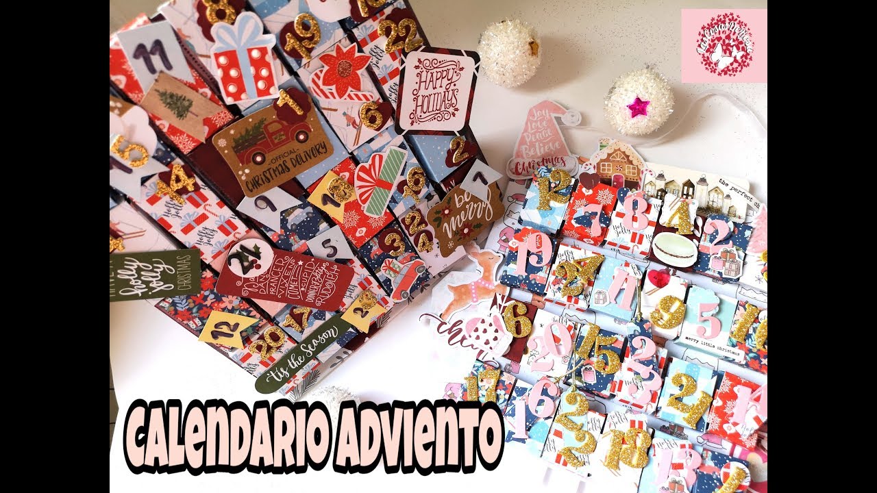 Calendarios Adviento fáciles. Scrap/Manualidades/Diy