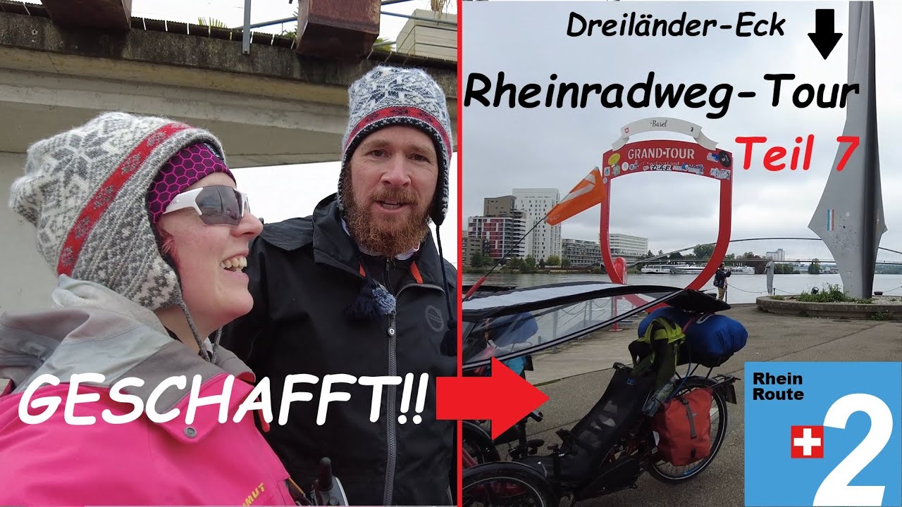 FINALE ETAPPE! DREILÄNDERECK UND AB NACH HAUSE! [F7] Rheinradweg-Tour mit dem Liegerad!