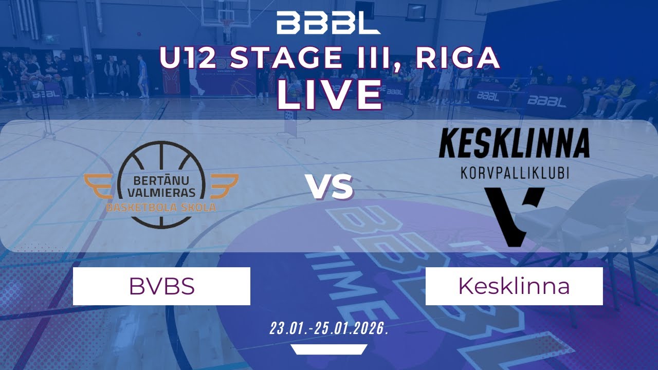 Kesklinna KK 2014 vs Bertans VBS 2014 | BBBL U12 | Stage III